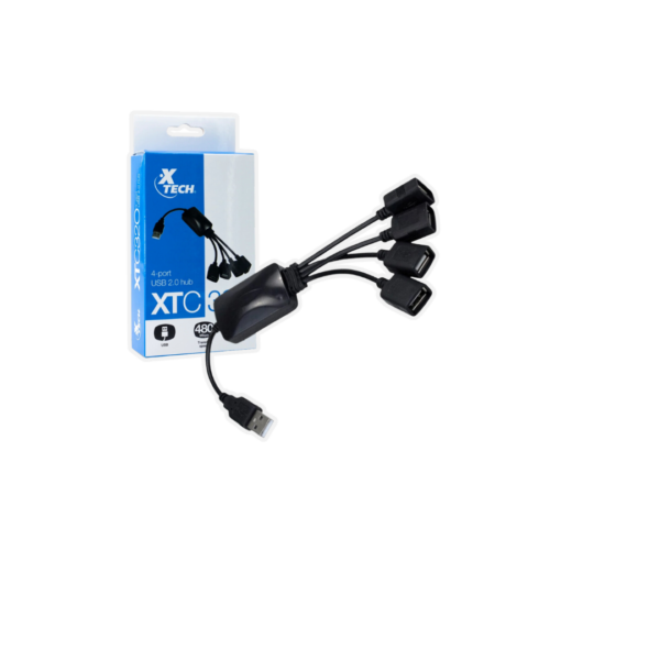 HUB XTECH USB DE 4 PUERTOS